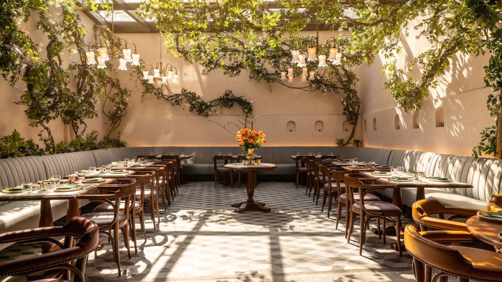 Inside the dining room at Bungalow